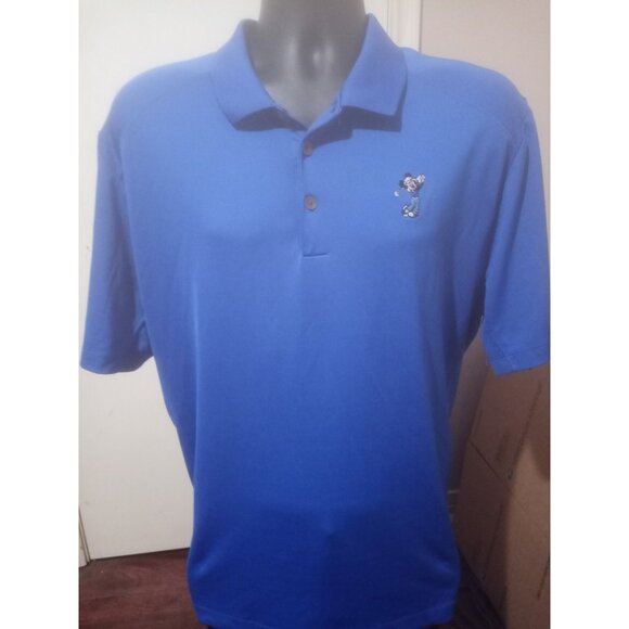 Walt Disney World Nike Golf Tour Performance Dri-Fit Blue Polo Shirt Mens XL - Picture 1 of 12